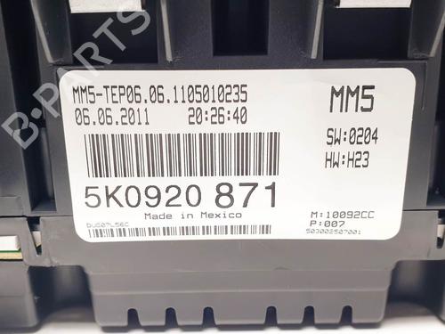 Instrument cluster VW GOLF VI Variant (AJ5) 1.2 TSI | BP24500041C47  - Image 5