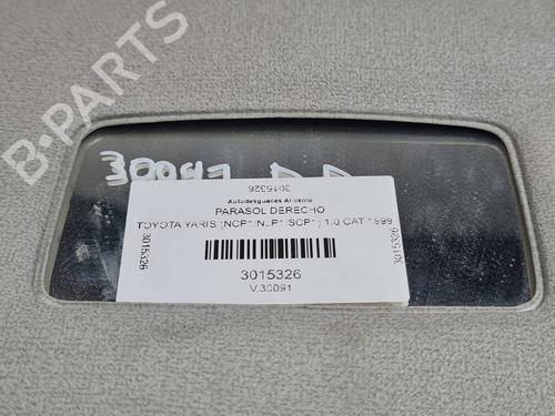 Høyre solskjerm TOYOTA YARIS (_P1_) 1.0 (SCP10_, SCP10R) | BP29964805I2 