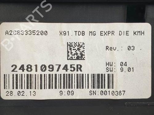 Instrument cluster RENAULT LAGUNA III (BT0/1) 2.0 dCi (BT07, BT0J, BT14, BT1A, BT1S) | BP24934001C47 