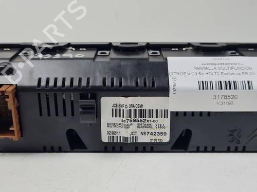 Display monitor CITROËN C3 II (SC_) 1.4 HDi 70 (SC8HZC, SC8HR0, SC8HP4) | BP29321794C48 
