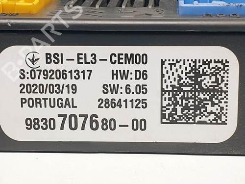 Fuse box CITROËN BERLINGO (ER_, EC_) 1.5 BlueHDi 100 | BP17639953E1 