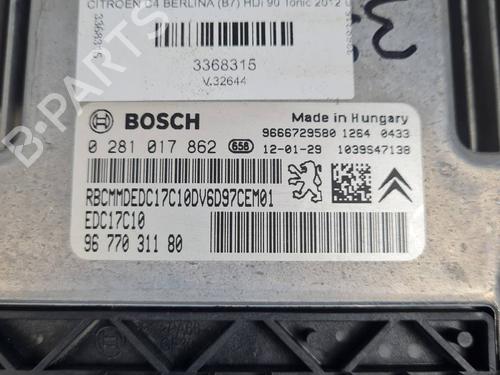 Engine control unit (ECU) CITROËN C4 II (NC_) 1.6 HDi 90 | BP38083338M57 - Image 5