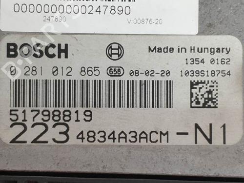 Engine control unit (ECU) FIAT DOBLO MPV (119_, 223_) 1.9 JTD | BP6860397M57 