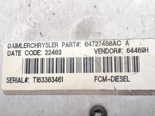 Engine control unit (ECU) CHRYSLER VOYAGER IV (RG, RS) 2.5 CRD | BP16246101M57 