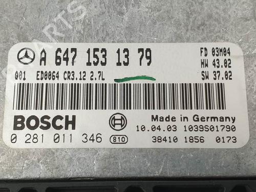 Engine control unit (ECU) MERCEDES-BENZ E-CLASS T-Model (S211) E 270 T CDI (211.216) | BP28061606M57 
