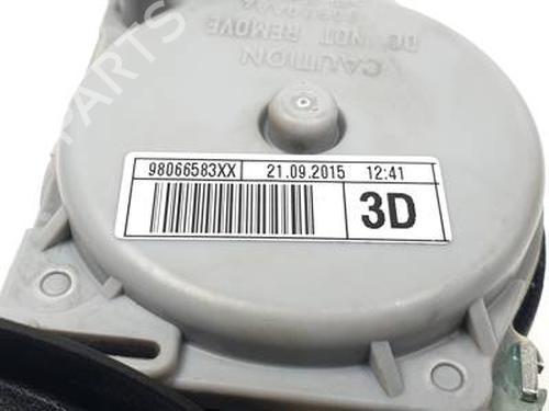 Rear right seatbelt CITROËN C4 Grand Picasso II (DA_, DE_) 1.2 THP 130 | BP30278739I28