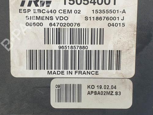 ABS pump PEUGEOT 407 (6D_) 2.0 (6DRFNB, 6DRFNE) | BP23254646M43 