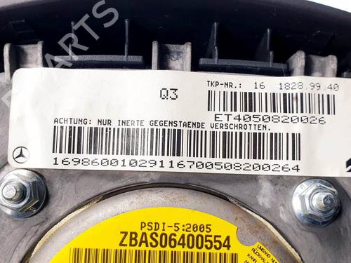 Driver airbag MERCEDES-BENZ A-CLASS (W169) A 180 CDI (169.007, 169.307) | BP24537464C9 