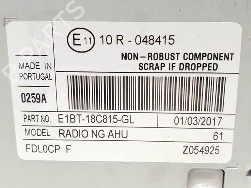 Radio FORD FIESTA VI (CB1, CCN) 1.0 EcoBoost | BP25146018E6 
