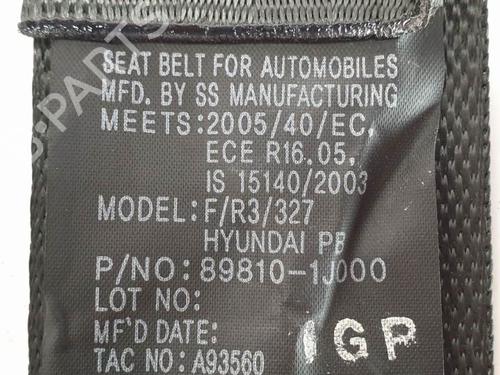 Rear left seatbelt HYUNDAI i20 I (PB, PBT) 1.2 | BP6904945I29 