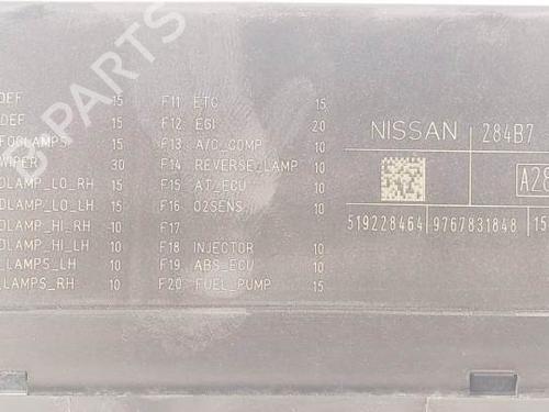 Fuse box NISSAN QASHQAI / QASHQAI +2 I (J10, NJ10, JJ10E)  | BP17971142E1 
