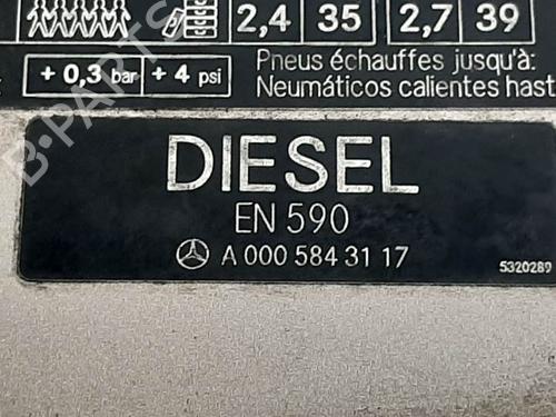 Fuel flap MERCEDES-BENZ S-CLASS (W220) S 320 CDI (220.025, 220.125) | BP6839653C131 