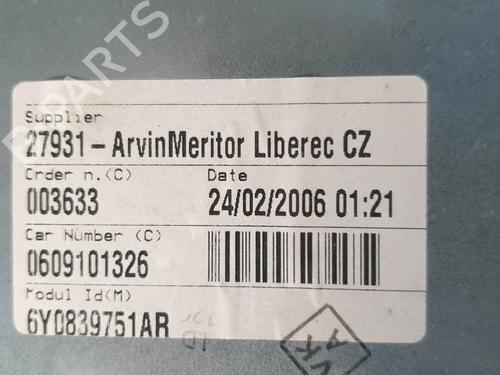 Rear left window mechanism SKODA FABIA I (6Y2) 1.2 | BP24916118C24 