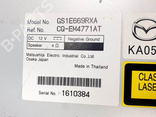 Radio MAZDA 6 Estate (GH) 2.2 MZR-CD (GH10) | BP15897299E6 