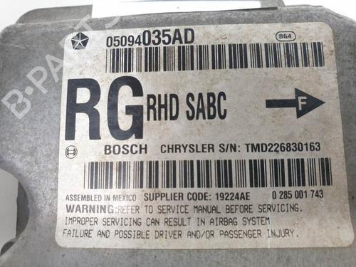 ECU airbags CHRYSLER VOYAGER IV (RG, RS) 2.8 CRD | BP9205471M53 