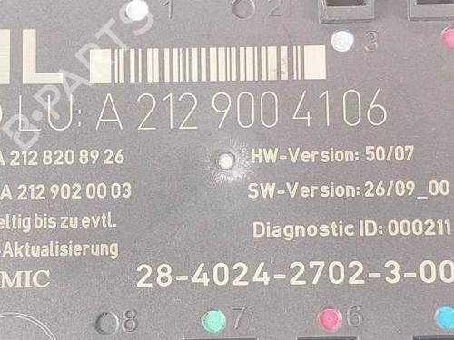 Electronic module MERCEDES-BENZ E-CLASS (W212) E 250 CDI / BlueTEC (212.003, 212.004) | BP17792202M83 