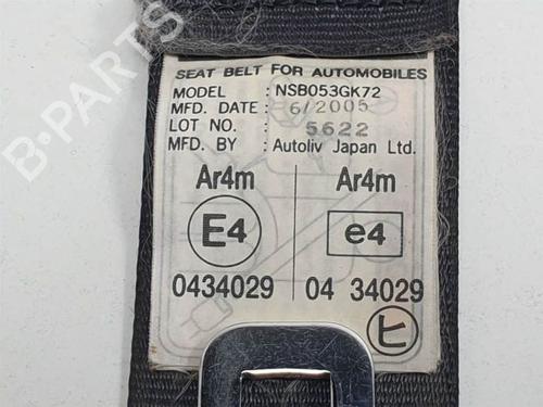 Rear center seatbelt HONDA FR-V (BE) 2.2 i CTDi (BE5) | BP9663565I27 