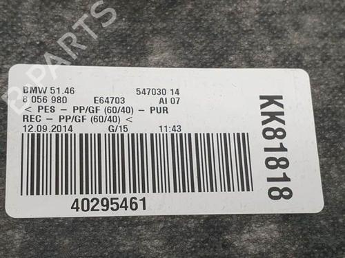 Rear parcel shelf BMW 4 Coupe (F32, F82) 435 d xDrive | BP7171635C85 
