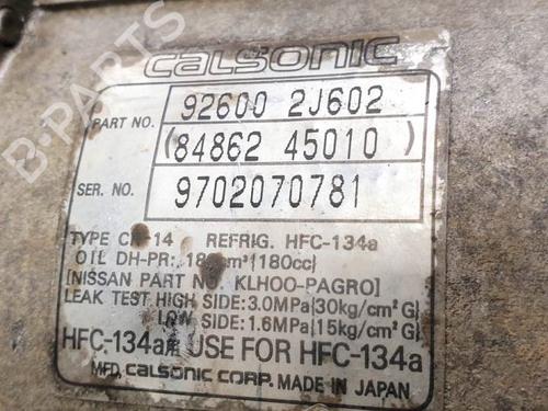 AC compressor NISSAN PRIMERA (P11) 2.0 TD | BP13307856M34 