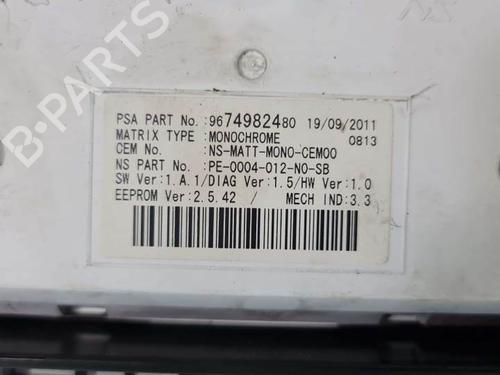 Instrument cluster PEUGEOT 5008 (0U_, 0E_) 1.6 HDi | BP7003409C47 