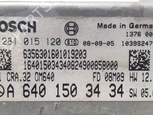 Engine control unit (ECU) MERCEDES-BENZ A-CLASS (W169) A 160 CDI (169.006, 169.306) | BP19657135M57 