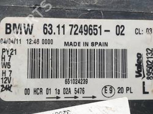 Left headlight BMW 1 (E87) 118 d | BP30998376C28 