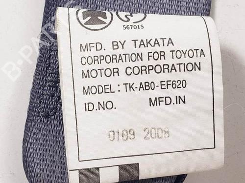 Rear left seatbelt TOYOTA LAND CRUISER PRADO (_J12_) 3.0 D-4D (KDJ120, KDJ125, KDJ121) | BP18001019I29 