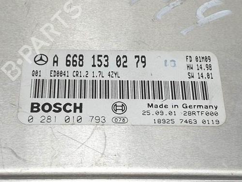 Engine control unit (ECU) MERCEDES-BENZ A-CLASS (W168) A 170 CDI (168.009, 168.109) | BP18268262M57 