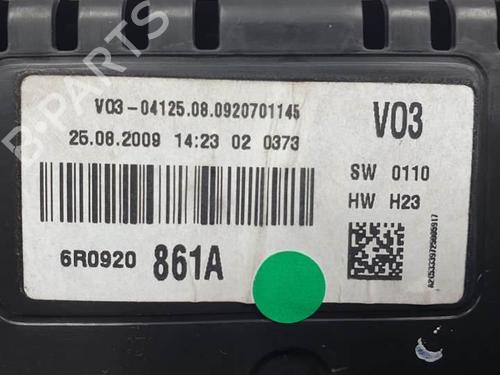 Instrument cluster VW POLO V (6R1, 6C1) 1.6 TDI | BP16964739C47 