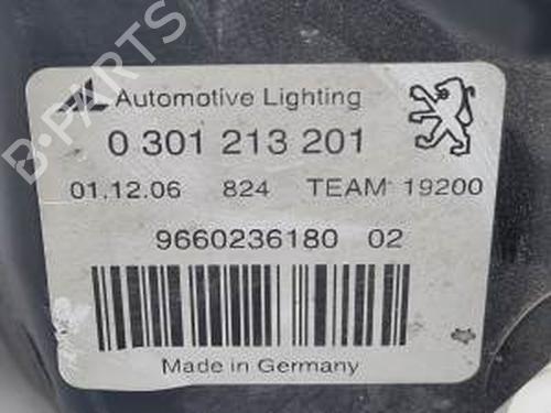 Left headlight PEUGEOT 407 (6D_) 1.6 HDi 110 (6D9HZC, 6D9HYC) | BP29247967C28 