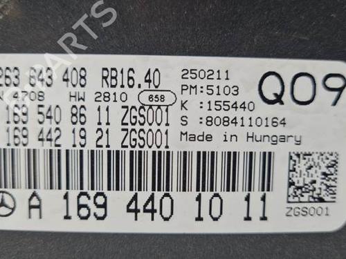 Instrument cluster MERCEDES-BENZ B-CLASS Sports Tourer (W245) B 200 CDI (245.208) | BP25752419C47 