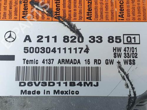 ECU airbags MERCEDES-BENZ E-CLASS T-Model (S211) E 270 T CDI (211.216) | BP28061607M53 