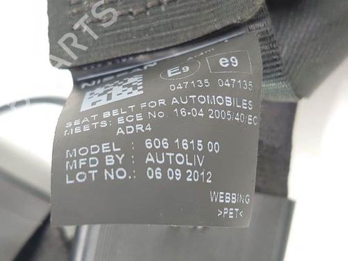Rear right seatbelt NISSAN QASHQAI / QASHQAI +2 I (J10, NJ10, JJ10E) 1.5 dCi | BP8152361I28 