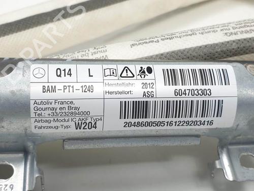 Left curtain airbag MERCEDES-BENZ C-CLASS (W204) C 220 CDI (204.002) | BP25143765C11 