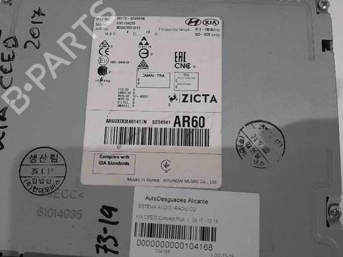 Radio KIA CEE'D (JD) 1.4 CRDi 90 | BP6839692E6 - Image 2