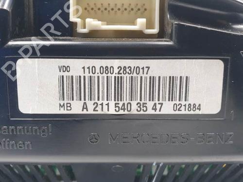 Instrument cluster MERCEDES-BENZ E-CLASS (W211) E 220 CDI (211.006) | BP16759658C47 