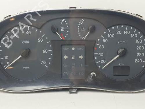 Used Instrument cluster RENAULT CLIO II (BB_, CB_) 1.2 (BB0A, BB0F, BB10, BB1K, BB28, BB2D, BB2H, CB0A,... (58 hp) 25140127
