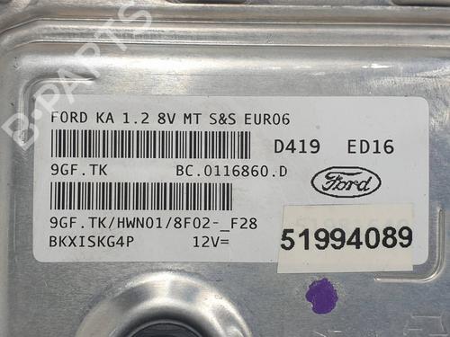 Engine control unit (ECU) FORD KA (RU8) 1.2 | BP38433554M57 - Image 4