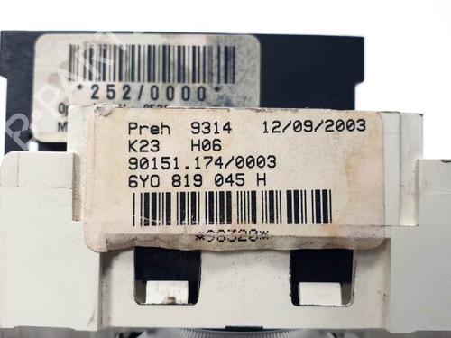 Climate control SKODA FABIA I (6Y2) 1.4 16V | BP21837356I5 