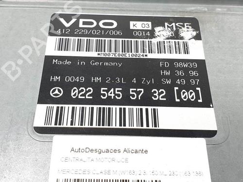 Engine control unit (ECU) MERCEDES-BENZ M-CLASS (W163) ML 230 (163.136) | BP27199177M57 