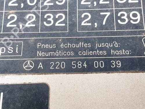 Klapa wlewu paliwa MERCEDES-BENZ S-CLASS (W220) S 320 CDI (220.026, 220.126) | BP12362717C131 