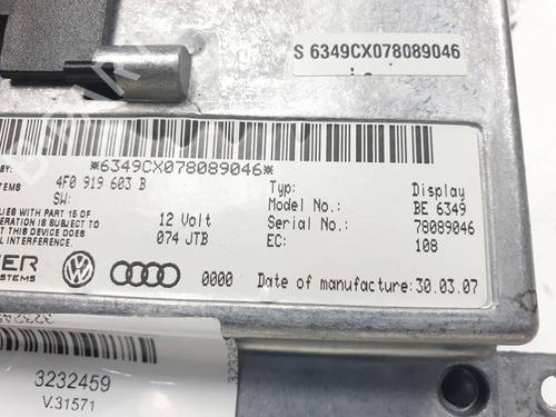 Display monitor AUDI Q7 (4LB) 3.0 TDI quattro | BP29726430C48 