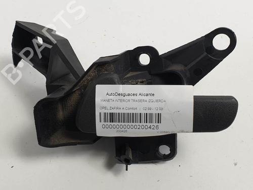 Venstre bak invendig håndtak OPEL ZAFIRA A MPV (T98) 1.6 16V (F75) (101 hp) 6853318
