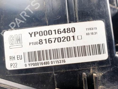 Right tailgate light OPEL GRANDLAND / GRANDLAND X (A18, P1UO) 1.2 (75) | BP15539248C80 
