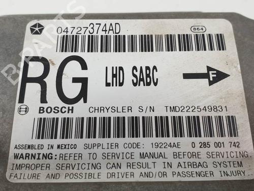 ECU airbags CHRYSLER VOYAGER IV (RG, RS) 2.8 CRD | BP11096871M53 