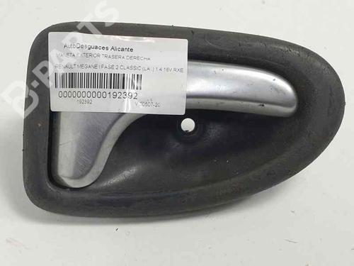 Rear right exterior door handle RENAULT MEGANE I Classic (LA0/1_) 1.4 16V (LA0D, LA1H, lA0W, LA10) 8200028995