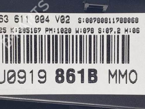 Instrument cluster VW GOLF IV (1J1) 1.9 TDI | BP22896310C47 