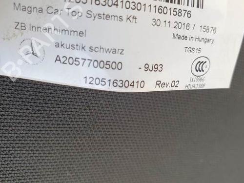 Sunroof MERCEDES-BENZ C-CLASS Convertible (A205) C 250 d (205.408) | BP25285721C124 