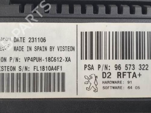 Climate control PEUGEOT 407 (6D_) 1.6 HDi 110 (6D9HZC, 6D9HYC) | BP29247985I5 