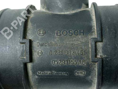 Mass air flow sensor CHRYSLER VOYAGER IV (RG, RS) 2.8 CRD | BP7631610M95 